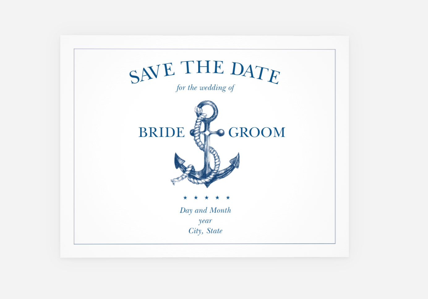 beach wedding invitations and announcements - nautical
